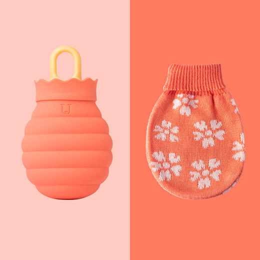 趣味蜜罐暖水袋(2代)-活力橙102x58x175mm 商品图0