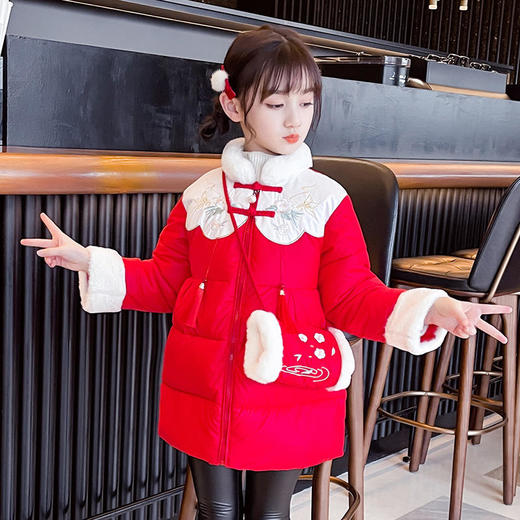 SYCB-唐装旗袍女童汉服古装仙冬装加棉加厚 商品图2