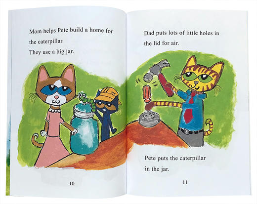 皮特猫和毛毛虫 英文原版绘本 Pete the Cat and the Cool Caterpillar I Can Read Level 1 幽默图画故事 英文版 进口书 商品图2