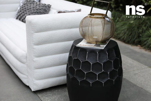 NS家居nsfurniture进口铁艺茶几/边几NSST-AHDR2-ST0BRS*Black/Sliver 商品图2