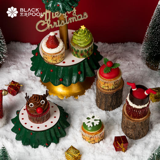 广州暂缺货，不可购（兑换）【圣诞节限定】Cup cake杯子蛋糕，圣诞纷享礼盒 6种口味6种造型 6个装/12个装/24个装 商品图2
