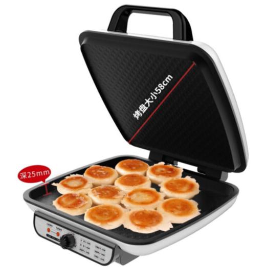 利仁（Liven）电饼铛加深加大烤盘旋钮式调节58cm高端烙饼锅LR-J5800 利仁大号电饼铛 商品图1