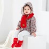 【2双装 新年红袜 寄托满满祝福】新款A类冬季毛圈加绒加厚婴儿袜子本命年新年大红袜宝宝袜儿童袜子 商品缩略图3