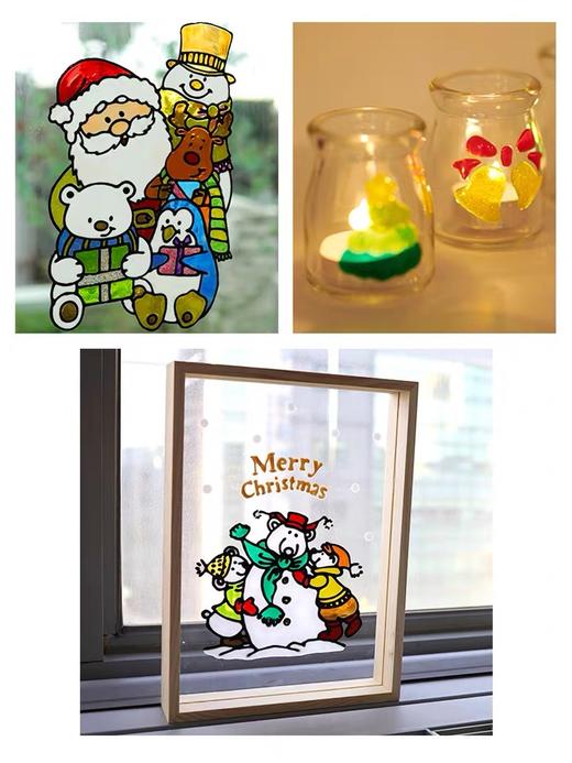 AMOS DIY免烤胶画+窗贴二合一/新年款 商品图3