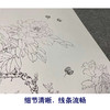 【四条屏】王少卿工笔画白描底稿牡丹蝴蝶临摹勾线花鸟线稿WK18 商品缩略图4