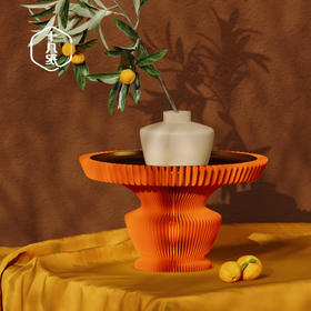 【采购专享】宫里的世界&十八纸 圆缇高脚灯盘