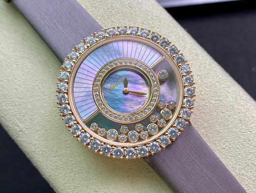 TF新萧邦震撼来袭（经典皮带限量版款式）快乐钻HAPPY DIAMONDS，38mm 作为萧邦销的系列一直以细腻的手法诠释萧邦标志性灵动钻石的概念 商品图14