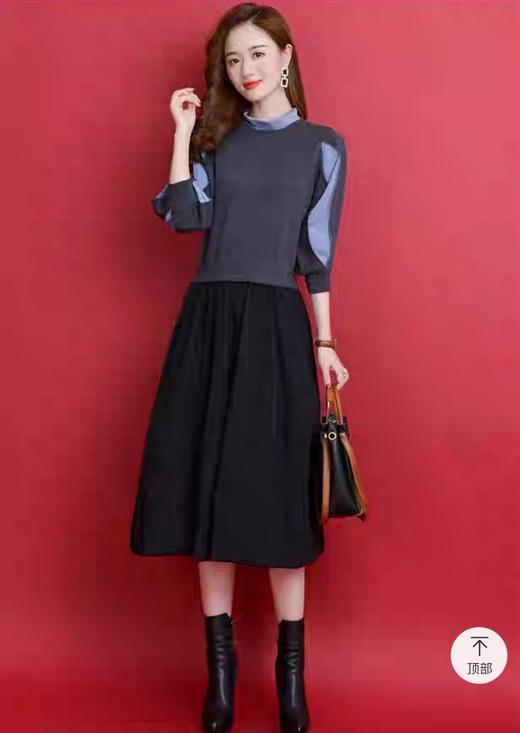 女中袖连衣裙A200# 商品图1