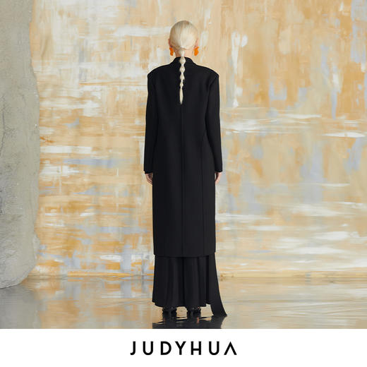 JUDYHUA 弧线分割设计大衣 商品图2