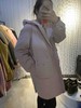 水淼2021冬新品超显瘦百搭实用性强连帽显瘦中长款棉服3124 商品缩略图5
