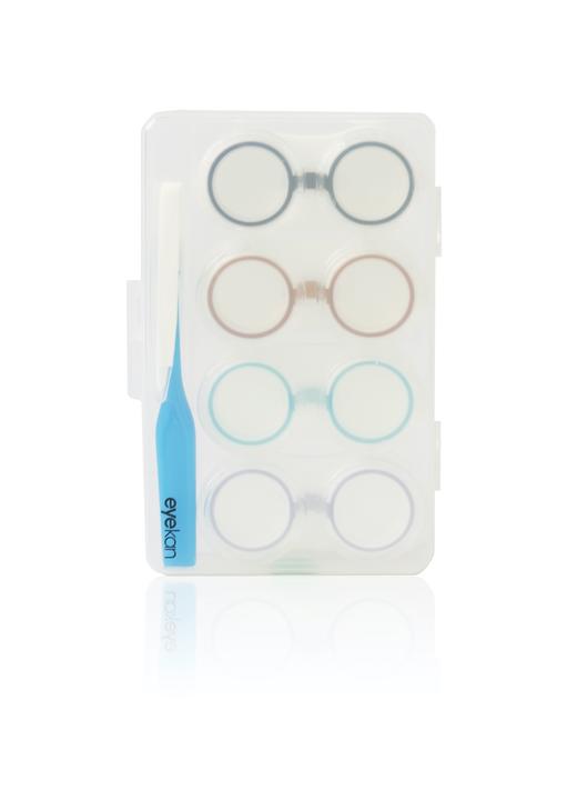 多双联盒隐形眼镜收纳「四副装」四排双联盒 商品图0