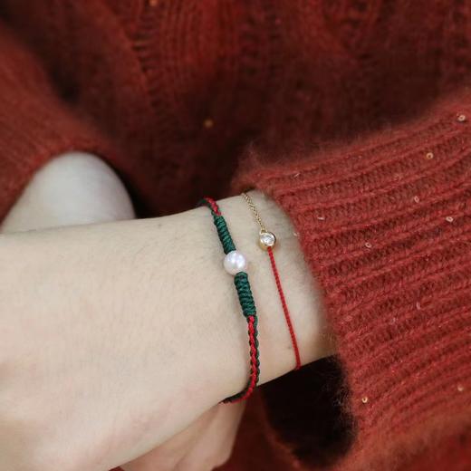 氛围感治愈系 马年胸针akoya海水珠6-7mm 圣诞雪人淡水胸针&幸运鹿角胸针&中国风珍珠小红绳 商品图11