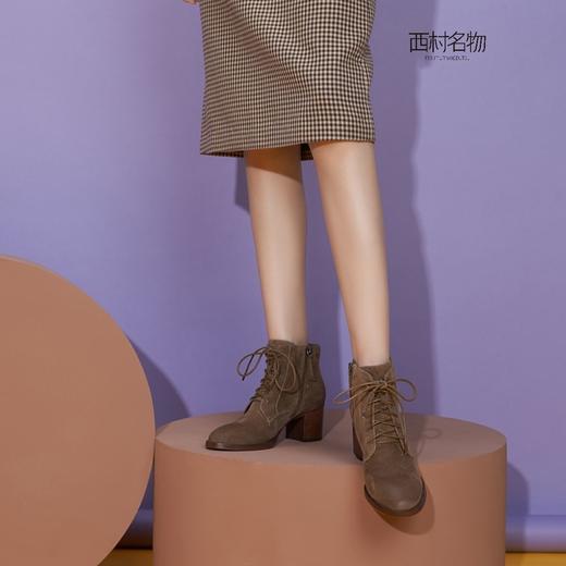 西村名物新款百搭中跟短靴X29DS40221 商品图1