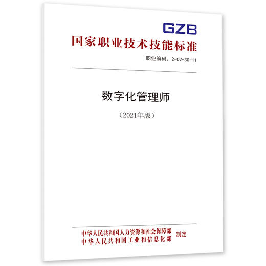 数字化管理师国家职业技术技能标准（2021年版） 商品图0