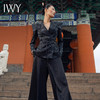 IWY/牡丹亭国潮中式西装黑色阔腿套装设计感国风套裤套装 213231C1+213216P2 商品缩略图2
