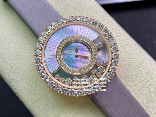 TF新萧邦震撼来袭（经典皮带限量版款式）快乐钻HAPPY DIAMONDS，38mm 作为萧邦销的系列一直以细腻的手法诠释萧邦标志性灵动钻石的概念 商品图8