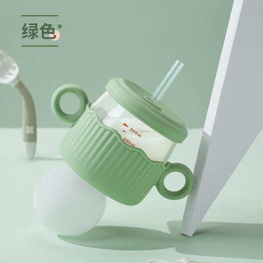 曼泥双耳吸管牛奶杯可微波 商品图3