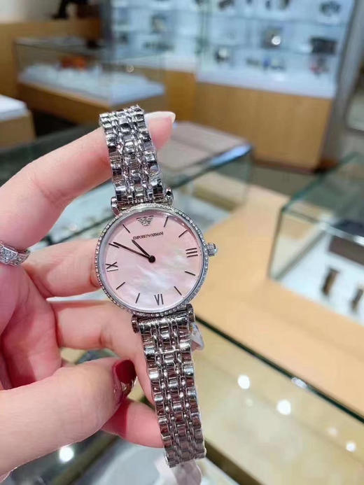 Armani阿玛尼Ar1779银色钢表带配贝母表盘 商品图1