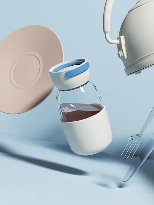 曼尼玻璃杯子便携成人水杯 商品图0