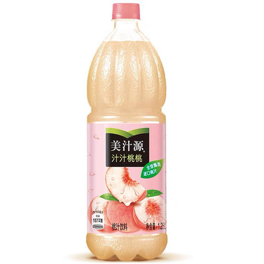 美汁源汁汁桃桃桃汁饮料 1.25L/瓶 商品图0