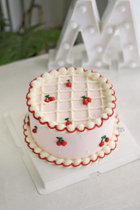 【生日蛋糕】手绘樱桃款
