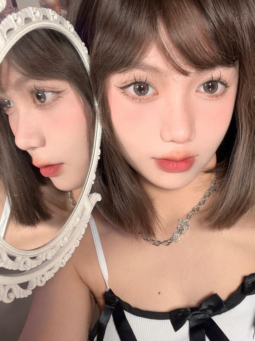 Winni旗下· Levi Choco光环豆沙巧 14.2mm中等直径偏大一丢  年抛美瞳 商品图4