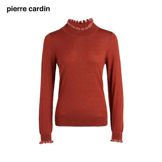 皮尔卡丹女装冬季新款简约淑女优雅羊毛针织衫P1495K1414C0
 商品图4