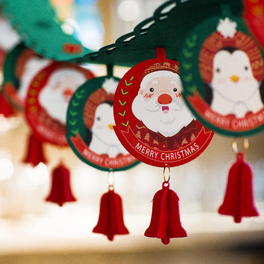 【圣诞装饰】-拉旗拉花装饰小挂件圣诞节装饰 商品图0
