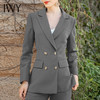 IWY/灰色加厚职业装西装正装女职业套装英伦风西服外套面试工装女 CP1344-E 商品缩略图4