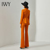 IWY/高端拼接缎面领职业西装套装女时尚气质总裁正装修身显瘦工作服	CP1393 商品缩略图4