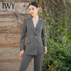 IWY/灰色加厚职业装西装正装女职业套装英伦风西服外套面试工装女 CP1344-E 商品缩略图1