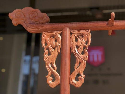红桥红  家具严选  缅甸花梨（大果紫檀）【清式螭龙 衣帽架】 商品图4