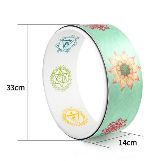 瑜伽轮 | 印花美背瑜伽橡胶加厚抗压后弯瑜伽圈瑜伽辅助轮 商品图3