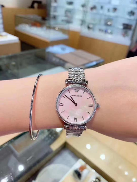 Armani阿玛尼Ar1779银色钢表带配贝母表盘 商品图5