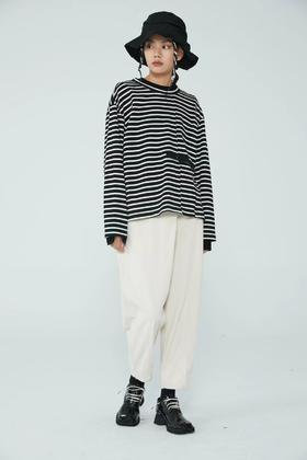 女肌理条纹上衣83067