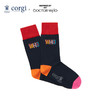 CORGI英国进口 秋冬季男女同款红色系列印花中筒袜子 商品缩略图0