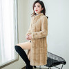 MZX-冬季加厚皮毛一体外套中长款水貂绒呢子皮大衣女 商品缩略图1