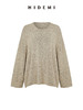 HIDEMI 卡其花纱分体围脖廓形毛衣 商品缩略图2