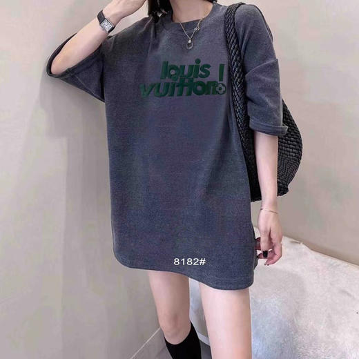 女粘贴英文短大T8182 商品图1