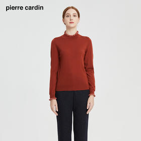 皮尔卡丹女装冬季新款简约淑女优雅羊毛针织衫P1495K1414C0
