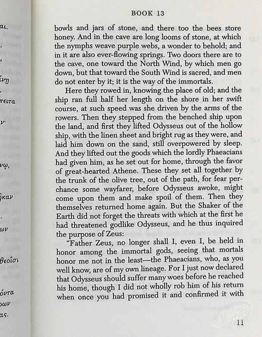 【中商原版】荷马史诗 奥德赛 卷13-24 共24卷 洛布古典丛书 原文希英对照版 Odyssey Volume II Books 13 24 英文原版 Homer 商品图6