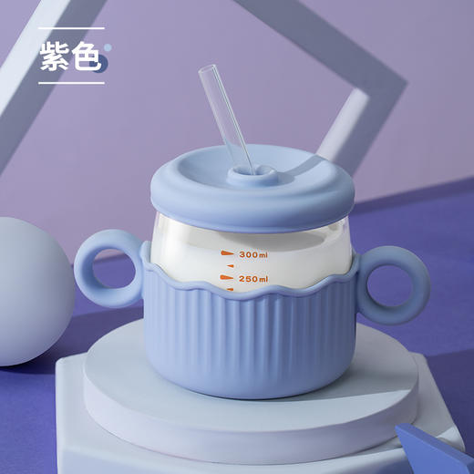 曼泥双耳吸管牛奶杯可微波 商品图4