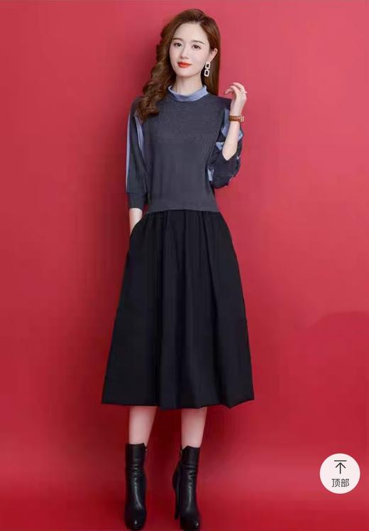 女中袖连衣裙A200# 商品图2