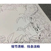 【四条屏】王庆升工笔画白描底稿《春花集锦》牡丹锦鸡临摹勾线花鸟线稿TP36 商品缩略图4