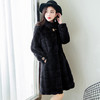 MZX-冬季加厚皮毛一体外套中长款水貂绒呢子皮大衣女 商品缩略图3