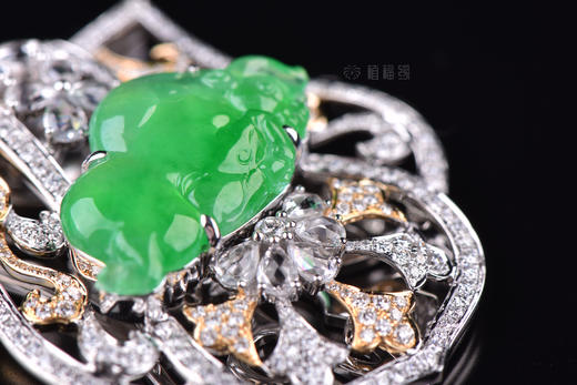 【一年之计在于春】翡翠夹扣(牛)-GZ12109118 商品图2