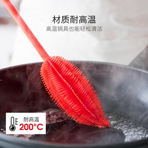 德国Kochblume软硅胶杯刷 清洁刷小瓶口刷子奶瓶奶嘴软刷硬毛 商品图2