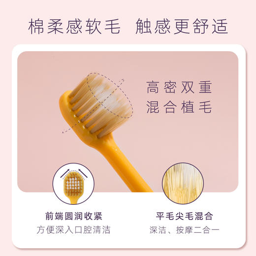 买即随机送一支到手五个 EVERBAB艾蓓拉 48孔宽齿牙刷4支 商品图4