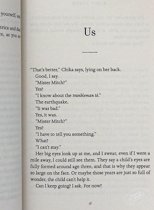 【中商原版】米奇 阿尔博姆 小女孩 地震与重组家庭 Finding Chika 英文原版 Mitch Albom 商品图7