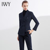 IWY/秋冬羊毛加厚西装套装女藏蓝色人字纹干练高端商务职业ol正装 CP1154-ZL 商品缩略图1